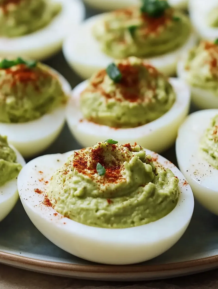 Avocado Deviled Eggs