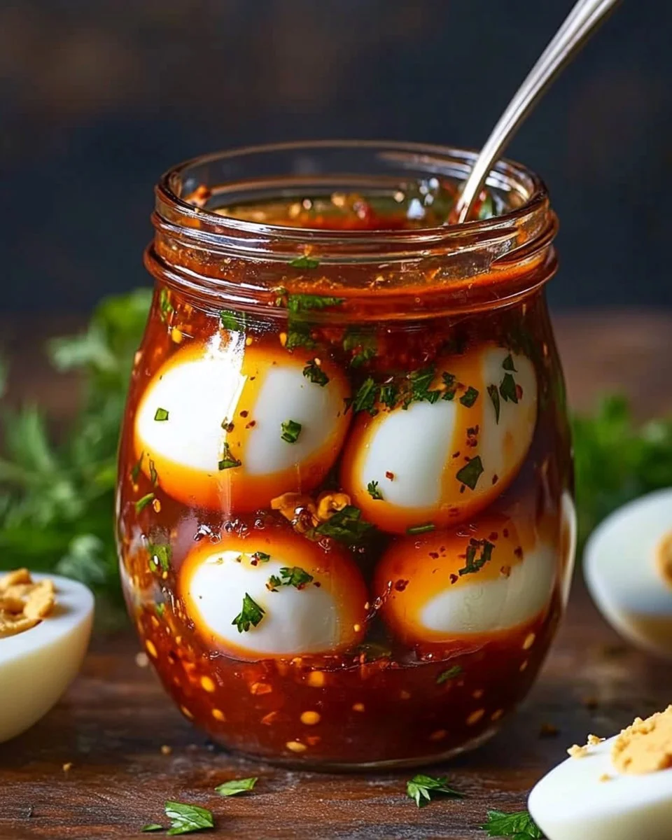 Bloody Mary Pickled Eggs