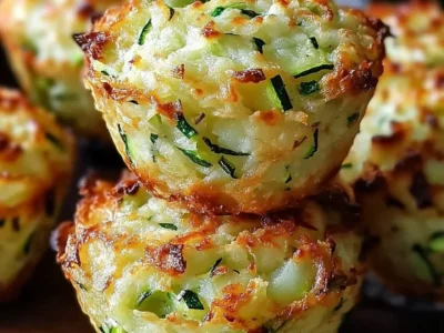 Crispy Parmesan Zucchini Potato Muffins