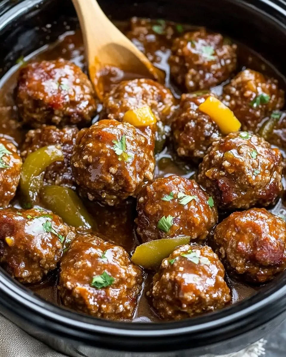 Crockpot Mississippi Meatballs