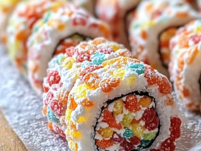 Fruity Pebbles Sushi
