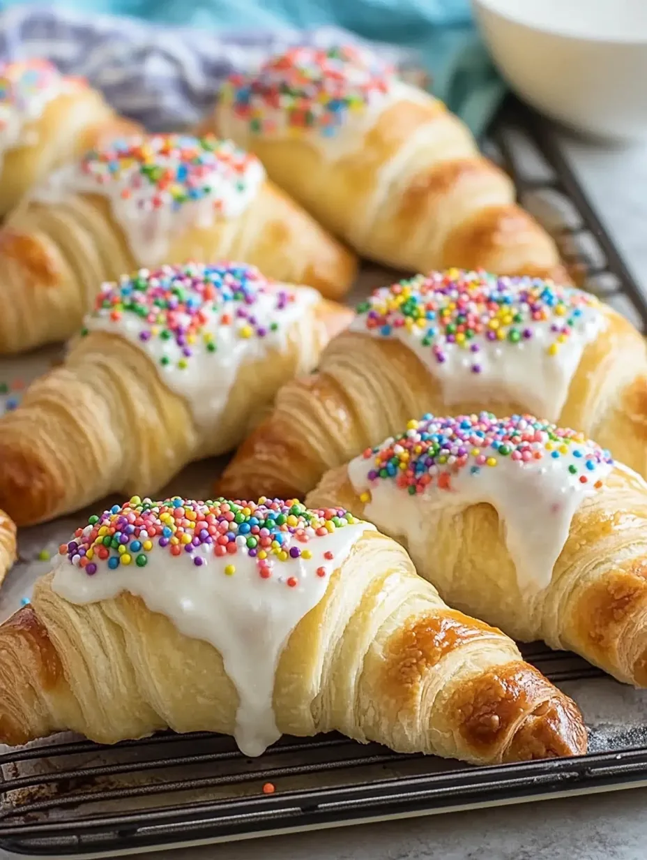 Funfetti Cheesecake Stuffed Crescent Rolls