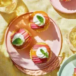 Rhubarb Upside-Down Cupcakes