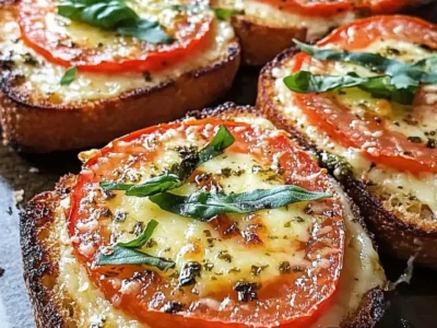 Tomato Basil Garlic Bread