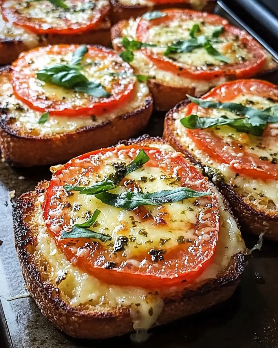 Tomato Basil Garlic Bread