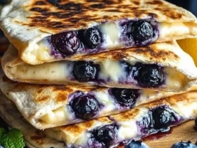 Blueberry Breakfast Quesadillas