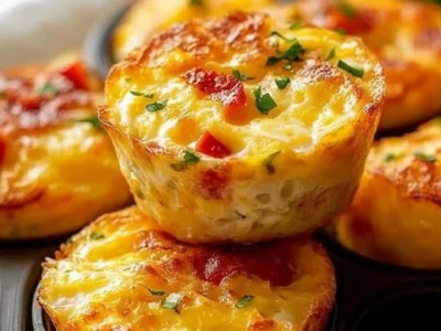 Cheesy Muffin Tin Cottage Cheese Egg Bites