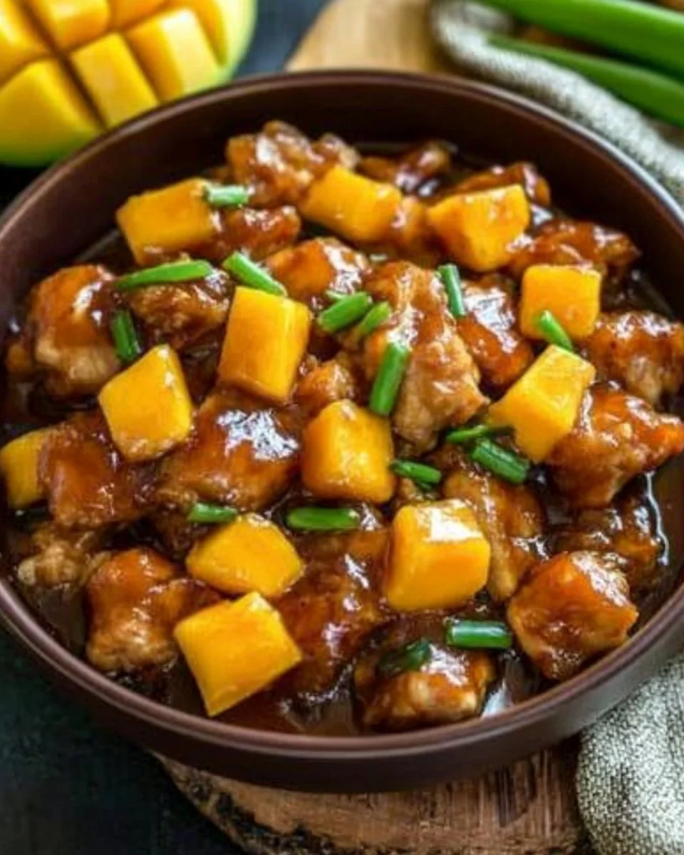 Chinese Style Mango Chicken Stir Fry