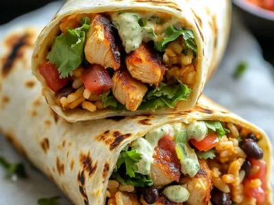 Chipotle Ranch Grilled Chicken Burritos