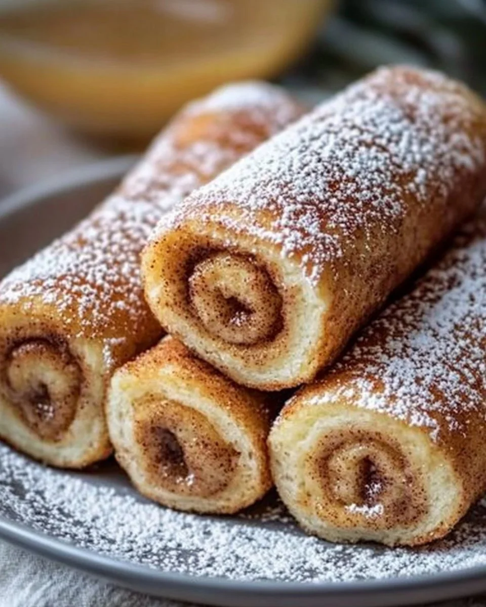 Cinnamon Roll French Toast Roll-Ups