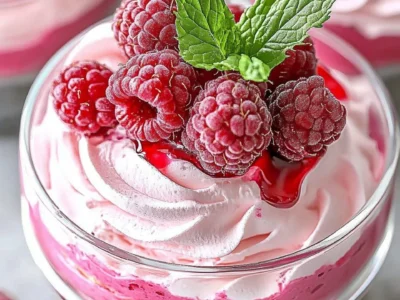 Cottage Cheese Raspberry Mousse