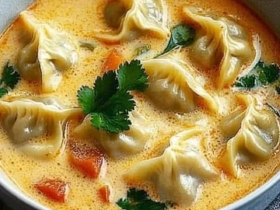 Creamy Thai Dumpling Soup