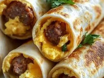 Delicious Sausage, Egg, and Cheese Breakfast Roll-Ups