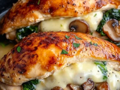 Flavorful Mushroom Stuffed Chicken Breast