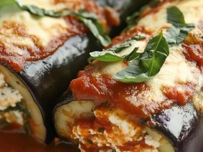 Fluffy Eggplant Rollatini Bake