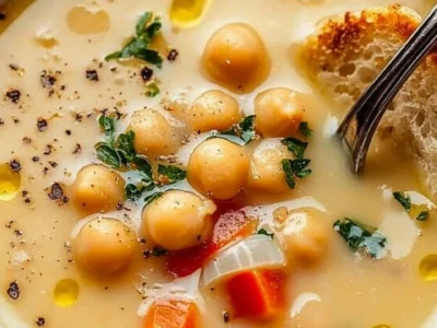 Garlic Chickpea Soup