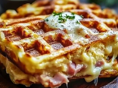 Ham and Cheese Chaffles