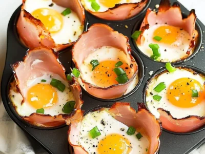 Ham and Cheese Egg Cups