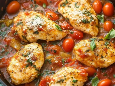 Healthy Chicken Pomodoro Skillet