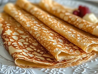 Homemade Oatmeal Crepes