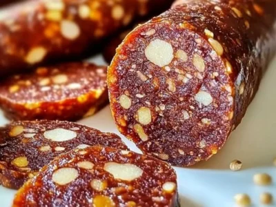Homemade Vegan Salami