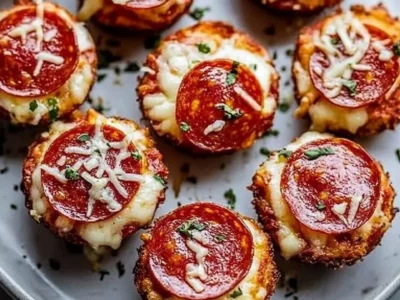Keto Pepperoni Pizza Bites