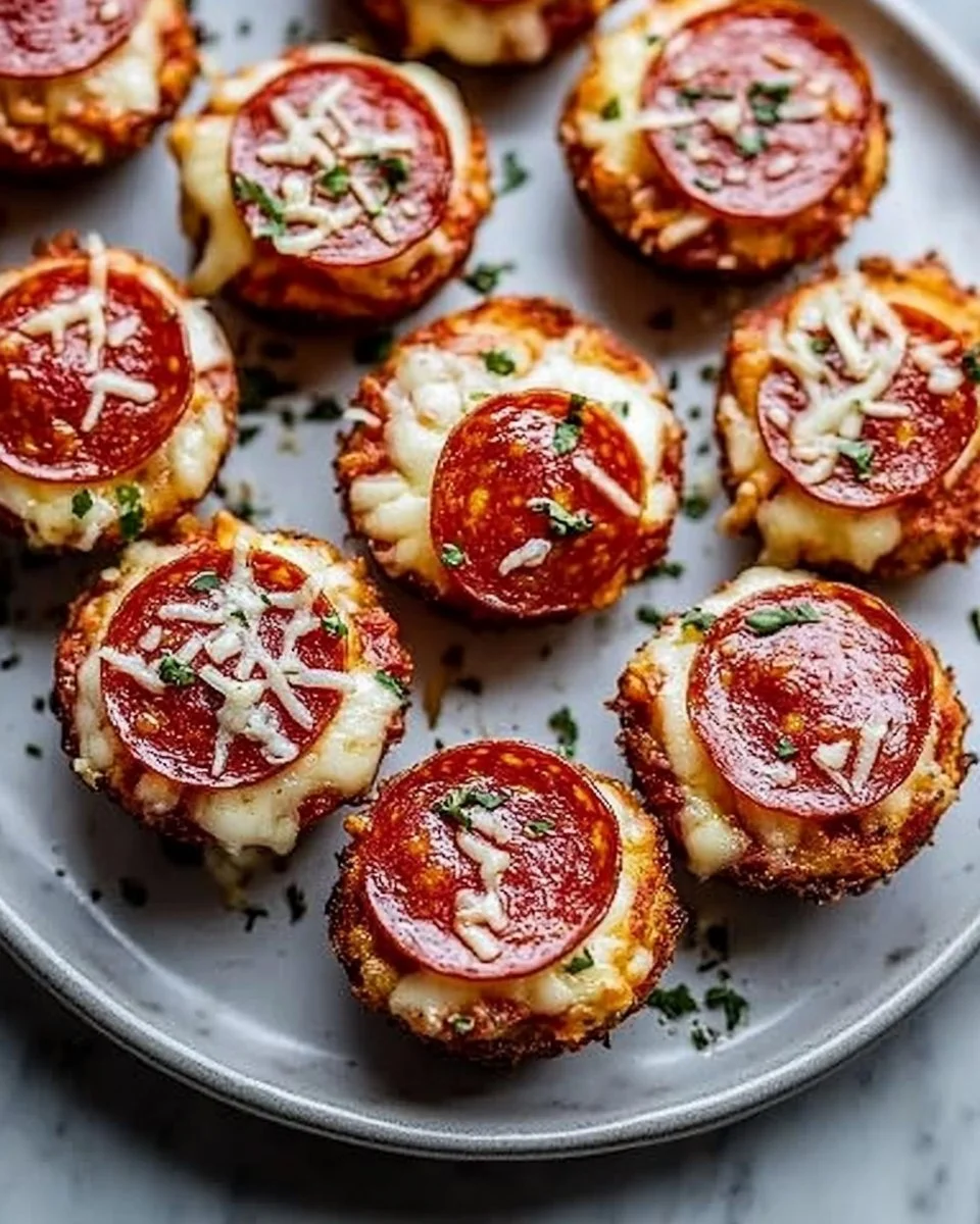 Keto Pepperoni Pizza Bites