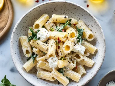 Lemon Ricotta Pasta with Arugula