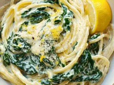 Lemon Ricotta Pasta with Spinach