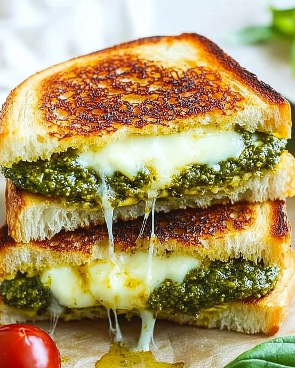Pesto Grilled Cheese Sandwich
