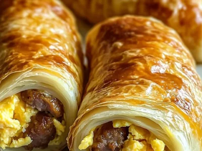 Sausage, Egg, and Cheese Breakfast Roll-Ups