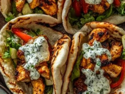 Sheet Pan Chicken Pitas with Herby Ranch