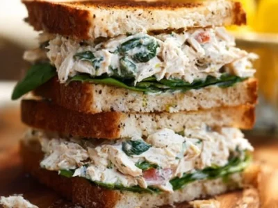 15 Minute Lemon Basil Chicken Salad