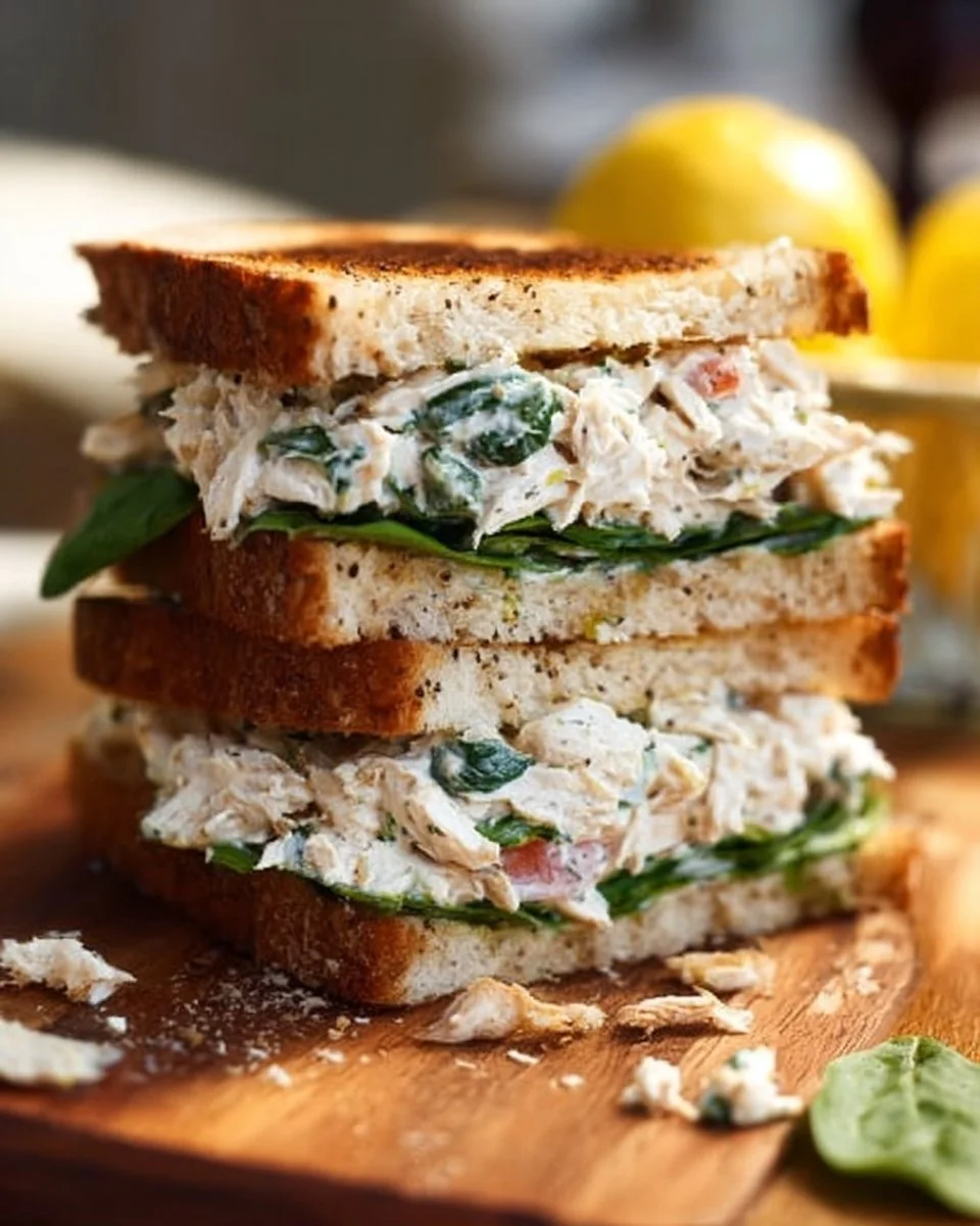 15 Minute Lemon Basil Chicken Salad