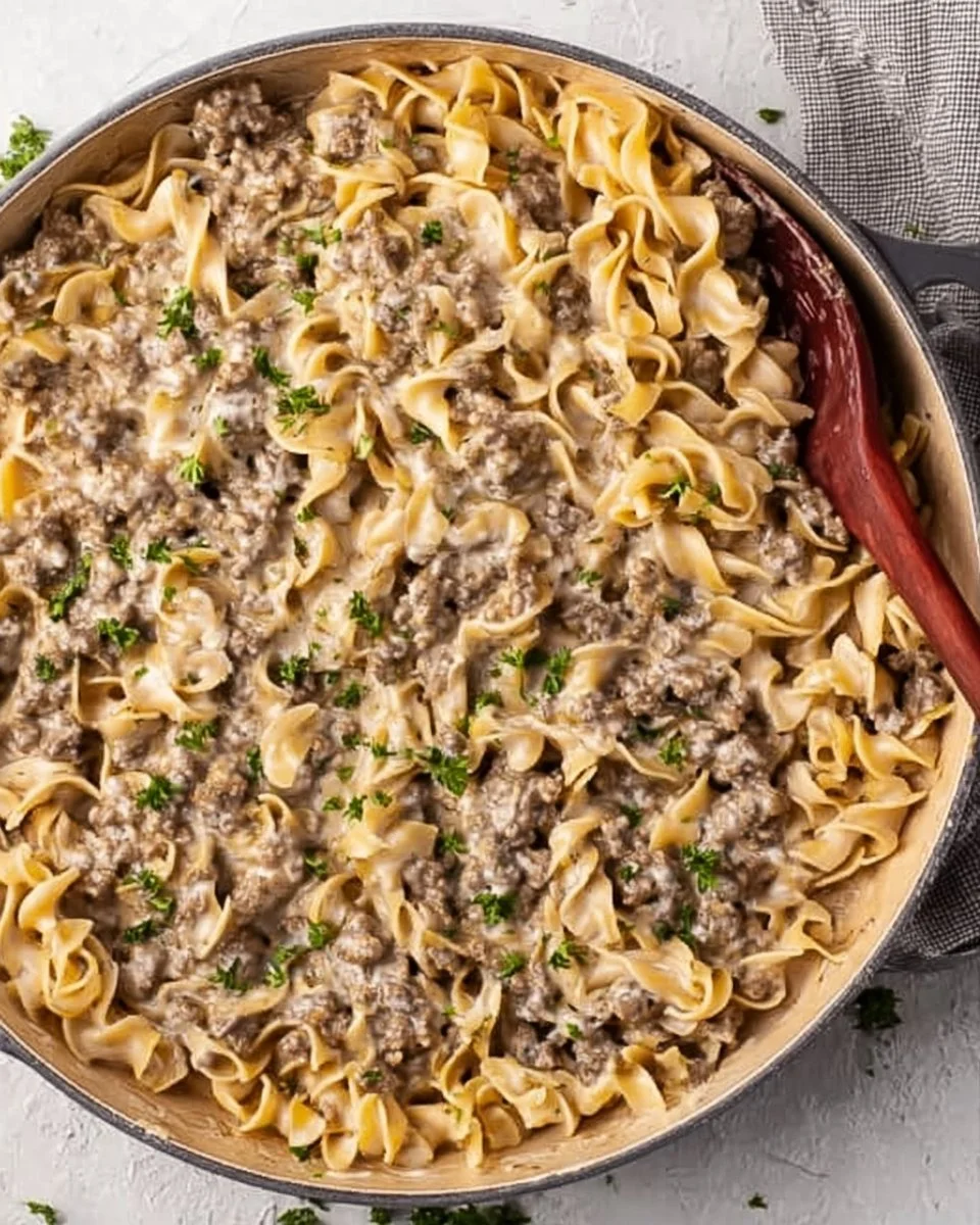 30-Minute Ground Beef Stroganoff