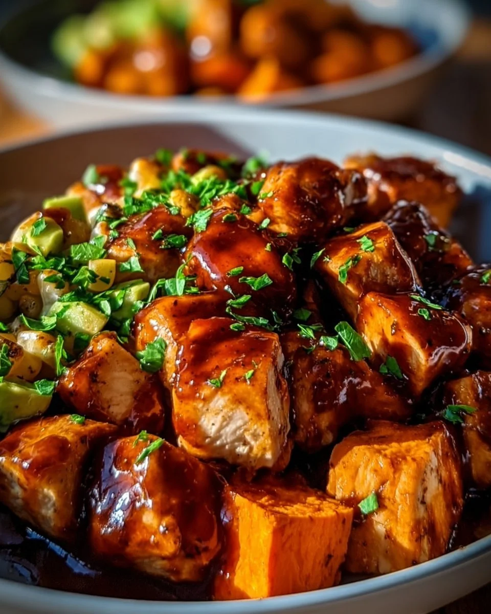 BBQ Chicken Sweet Potato Bowl