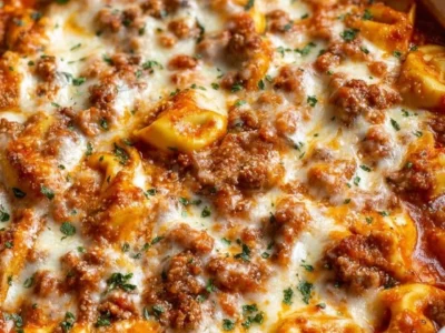 Beefy Tortellini Bake