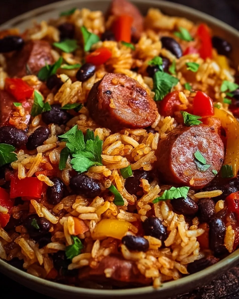 Black Beans and Rice with Sausage
