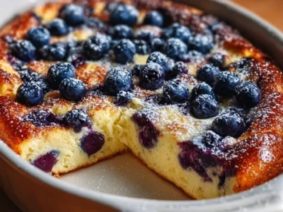 Blueberry Buttermilk Pancake Casserole