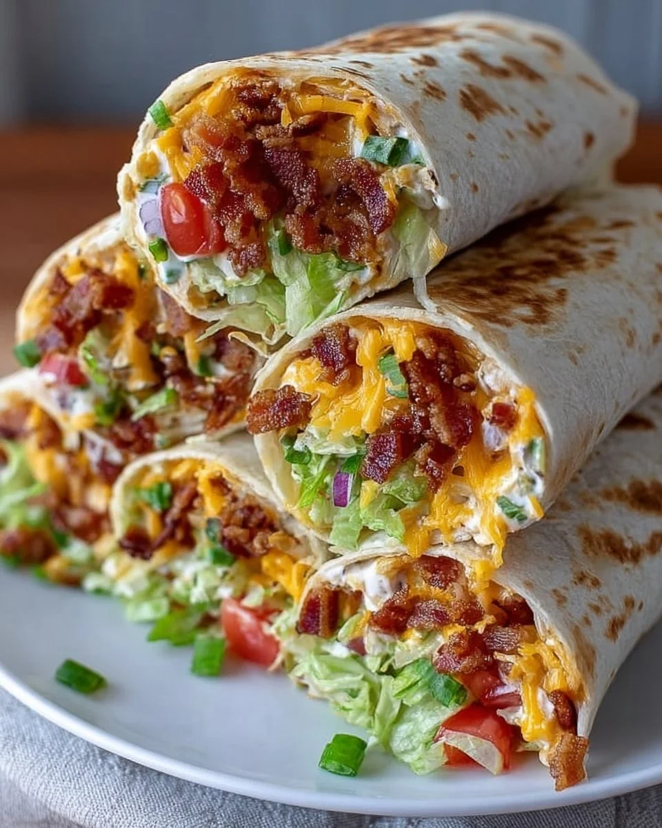 Cheesy Bacon Ranch Wraps