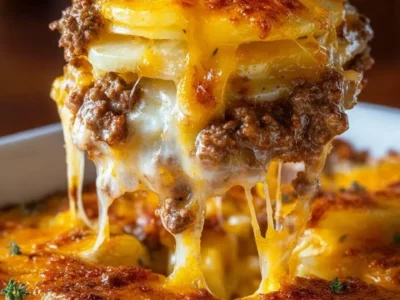 Cheesy Hamburger Potato Casserole