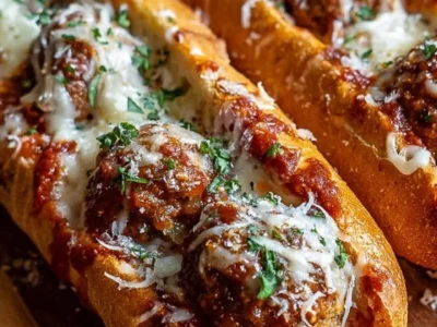 Cheesy Meatball Subs