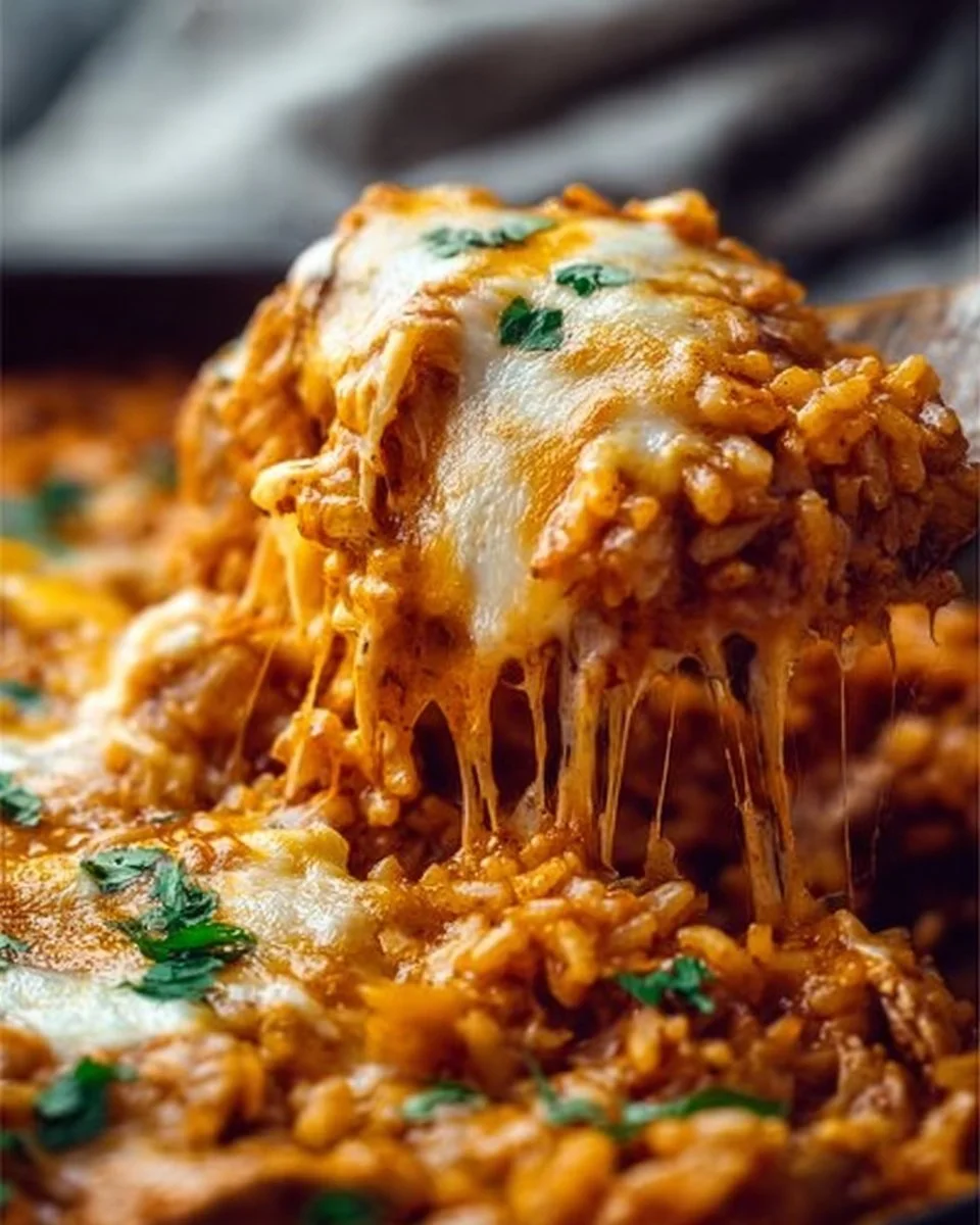 Chicken Enchilada Rice Casserole