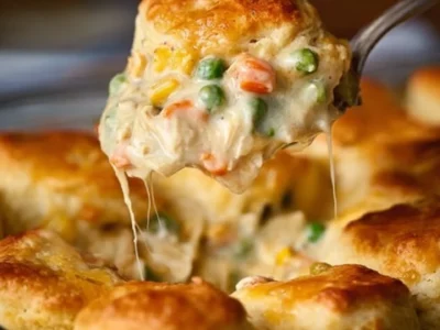 Chicken Pot Pie with Biscuits