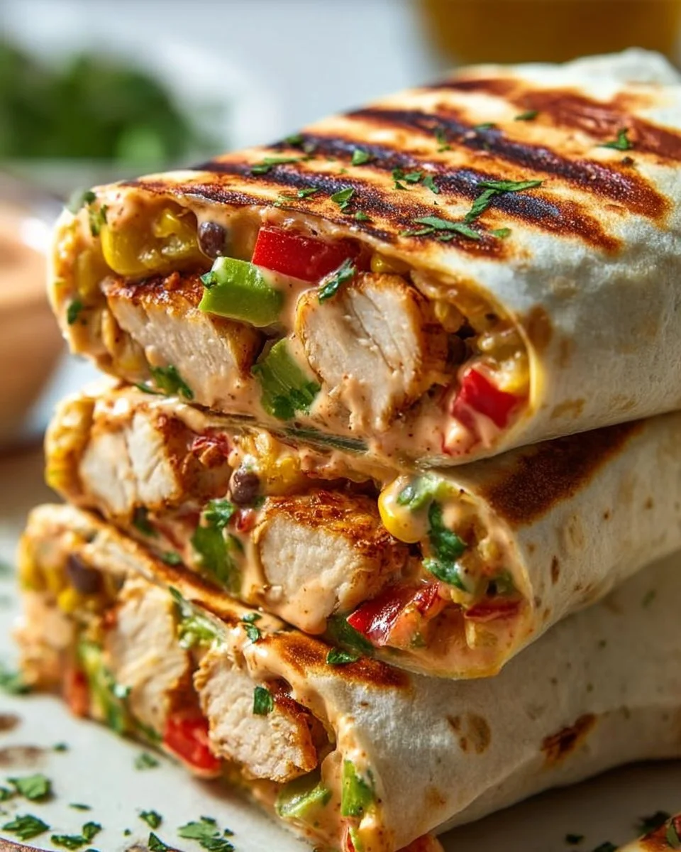 Chipotle Ranch Grilled Chicken Burrito