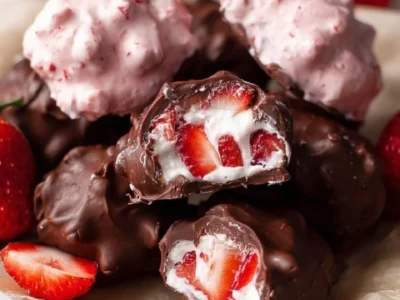 Chocolate Strawberry Yogurt Clusters