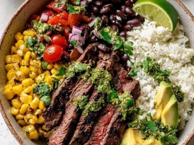 Cilantro Lime Steak Bowls