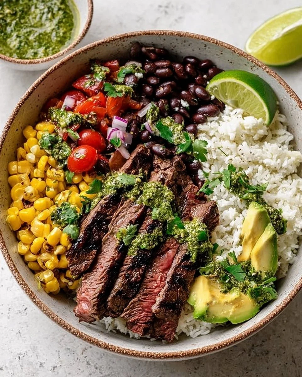 Cilantro Lime Steak Bowls