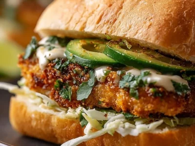 Crispy Cilantro Lime Chicken Sandwich