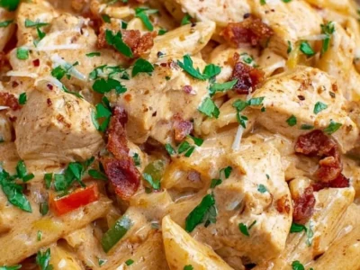 Crock Pot Creamy Cajun Chicken Pasta